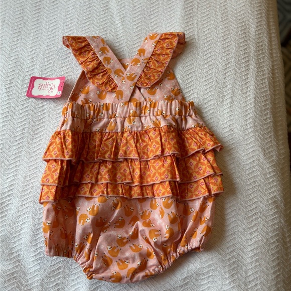 RicRac & Ruffles NWT 24 Months/2T Bubble sloth theme - Picture 3 of 3